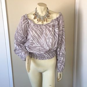 Michael Kors off the shoulder blouse